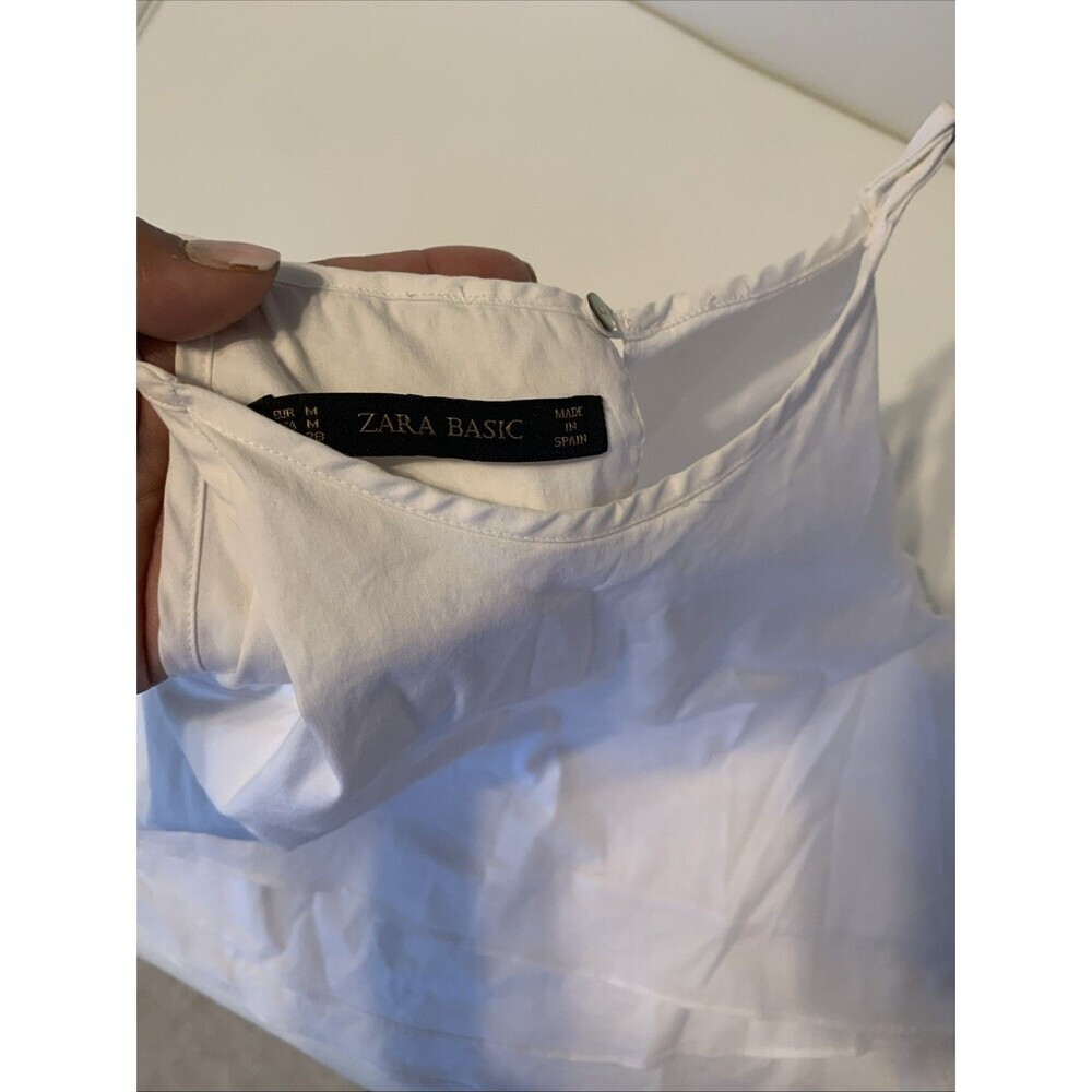 Zara Basic women's top, white, size M - Picture 2 of 4